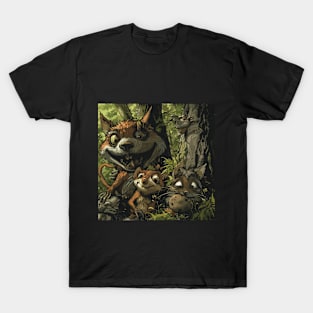 Goblincore Aesthetic - Forest Critters T-Shirt